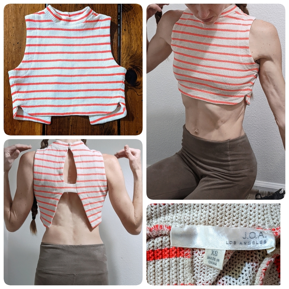 J.O.A Crop stripped top